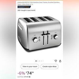 KitchenAid toaster 4 slices Brand New, with box 📦 Never opened the original box.